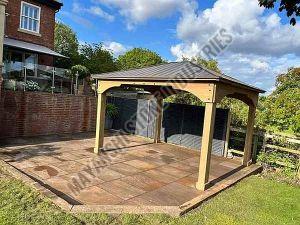 Red Sandstone Carved Gazebo