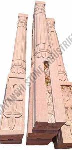 Carved Stone Railing Pillar