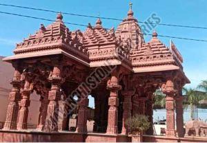Red Antique Traditional Sandstone Temple