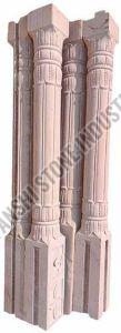 Carved Stone Railing Pillar