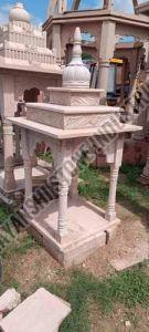 Pink Sandstone Majestic Temple Mandir