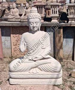 Hand Carved Stone Gautam Buddha Idol