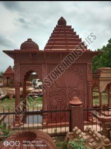 Red Sandstone Traditional Indian Temple