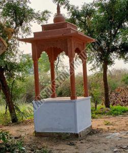 Traditional Indian Sandstone Courtyard Gazebo
