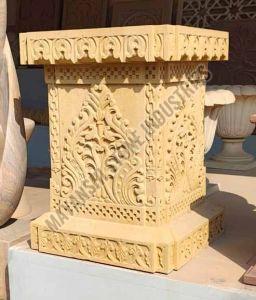 Decorative Sandstone Tulsi Pot