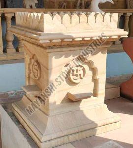 Decorative Sandstone Tulsi Pot