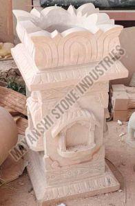 Decorative Sandstone Tulsi Pot