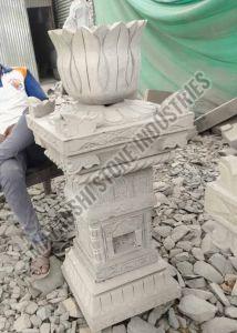 Decorative Sandstone Tulsi Pot
