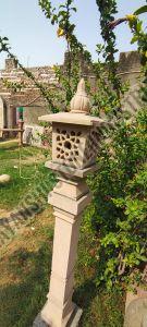 Red Sandstone Decorative Heritage Lamp