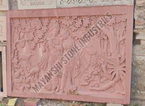Sandstone Decorative Carved Wall Panel