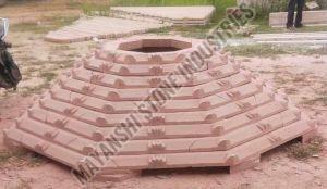 Decorative Sandstone Temple Dome