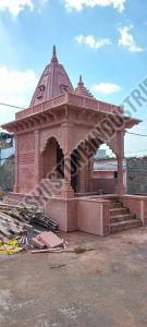 Red Sandstone Traditional Indian Temple
