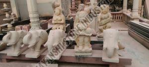 Pink Polished Sand Stone Statue