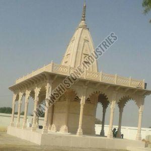 Pink Sandstone Custom Designed Temple
