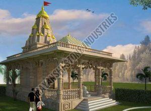 Pink Sandstone Indian Architectural Temple