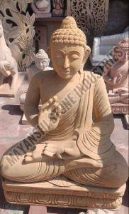 Pink Stone Buddha Statue