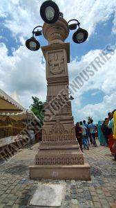 Red Sandstone Heritage Style Pillar
