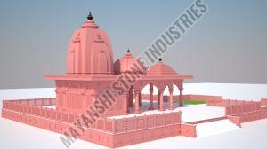 Red Sandstone Royal Architectural Temple