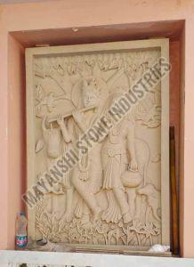 Sandstone Decorative Carved Wall Panel