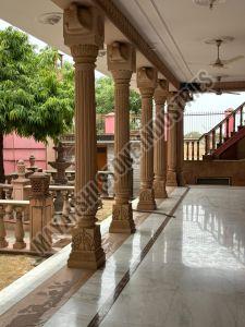 Sandstone Roman Column Pillar