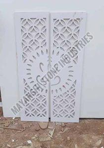 White Sandstone Intricate Jali Screen