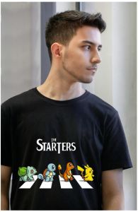 Black Men Daily Wear Printed T-Shirt