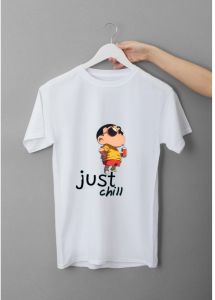 White Men Classic Printed Cotton T-Shirt