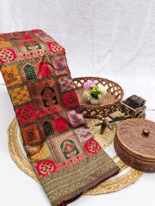 Traditional Lichi Banarasi Silk Saree