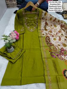 Viscose Roman Silk Kurti Set for Women