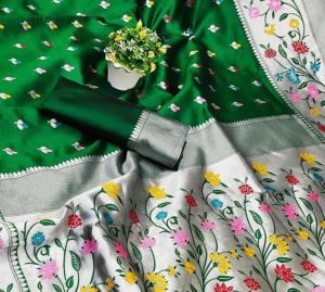 Paithani Printed Silk Saree