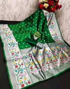 Paithani Printed Silk Saree