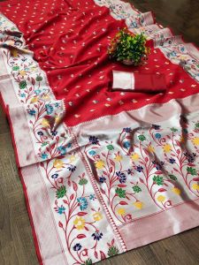 Pure Silk Printed Paithani Saree