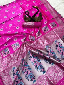 Paithani Silk Saree with Gold Zari