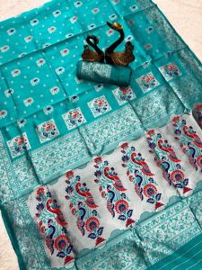 Paithani Saree with Meenakari Work