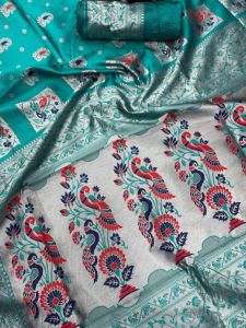Paithani Saree with Meenakari Work