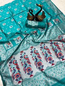 Paithani Saree with Meenakari Work