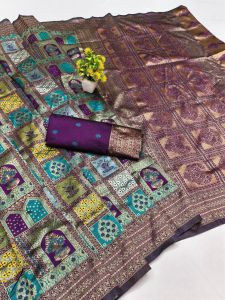 Designer Lichi Banarasi Saree