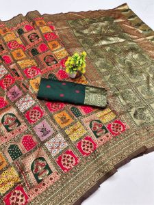 Traditional Lichi Banarasi Silk Saree