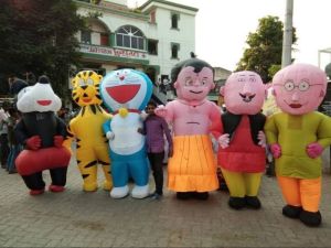 Nylon Inflatable Walking Cartoon Character