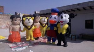 Nylon Inflatable Walking Cartoon Character