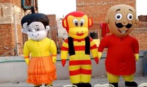 Nylon Inflatable Walking Cartoon Character