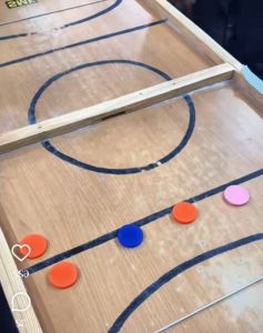 Wooden Fast Sling Puck Game Board