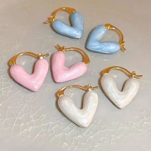 Heart Shape Stainless Steel Anti Tarnish Earrings