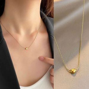 Stainless Steel Anti Tarnish Golden Heart Pendant