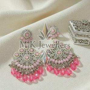 Ladies Cinnamon Satin Designer Drop Earrings