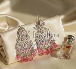 Ladies Pale Chestnut Designer Drop Earrings