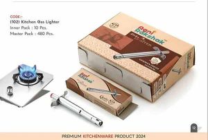 Sun Star Agni Rakshak Stainless Steel Gas Lighter