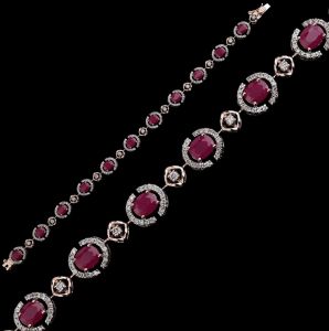 18k Gold Intricate Filigree Diamond Bracelet