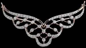 18k Gold Structured Diamond Mangalsutra