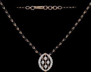 Floating Diamond Pendant Mangalsutra